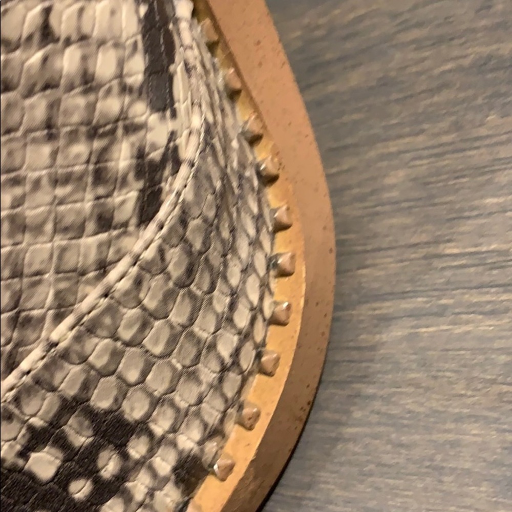 Misguided Snakeskin Ankle Heel Boots Front Zipper - Picture 10 of 16